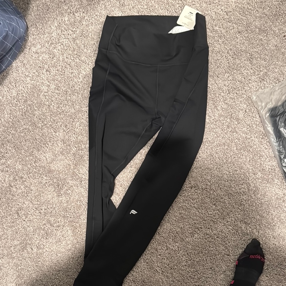 Fabletics On The Go Black Athletic Leggings